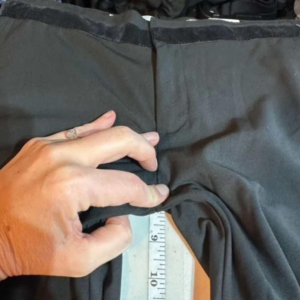 NWT Y2K Old Navy Womens Flat Front Low Rise Dress Pants Black Size 4‎ Velvet - Image 14