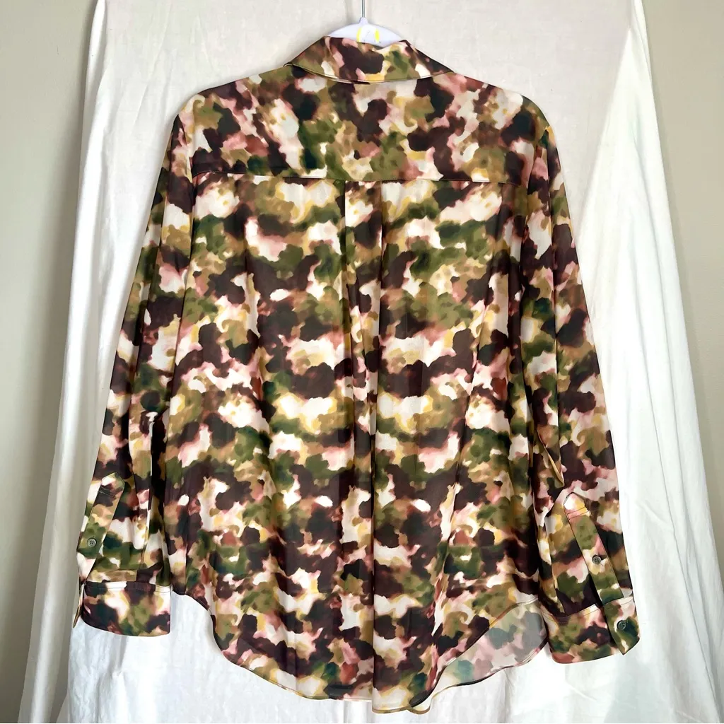 TAHARI | Multicolored Button Down Blouse Sz XL - Image 5