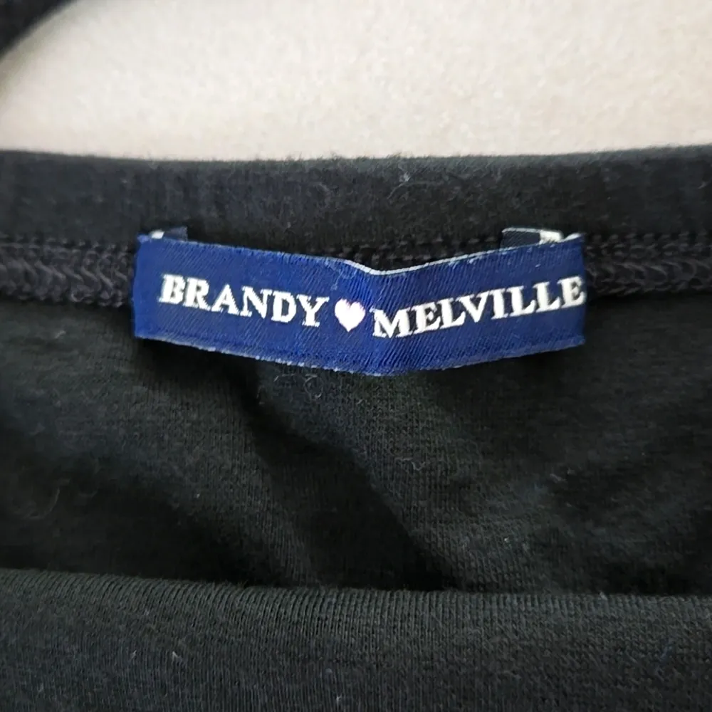 Brandy Melville Black Halter Neck Top - Image 3
