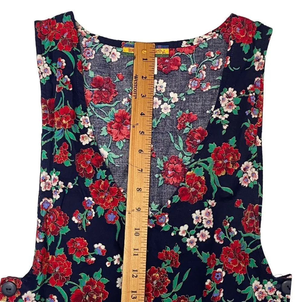 Vintage 80’s 90’s Bryn Connelly Floral Doilie Floral Print Cottage core Dress Size 8 - Image 10