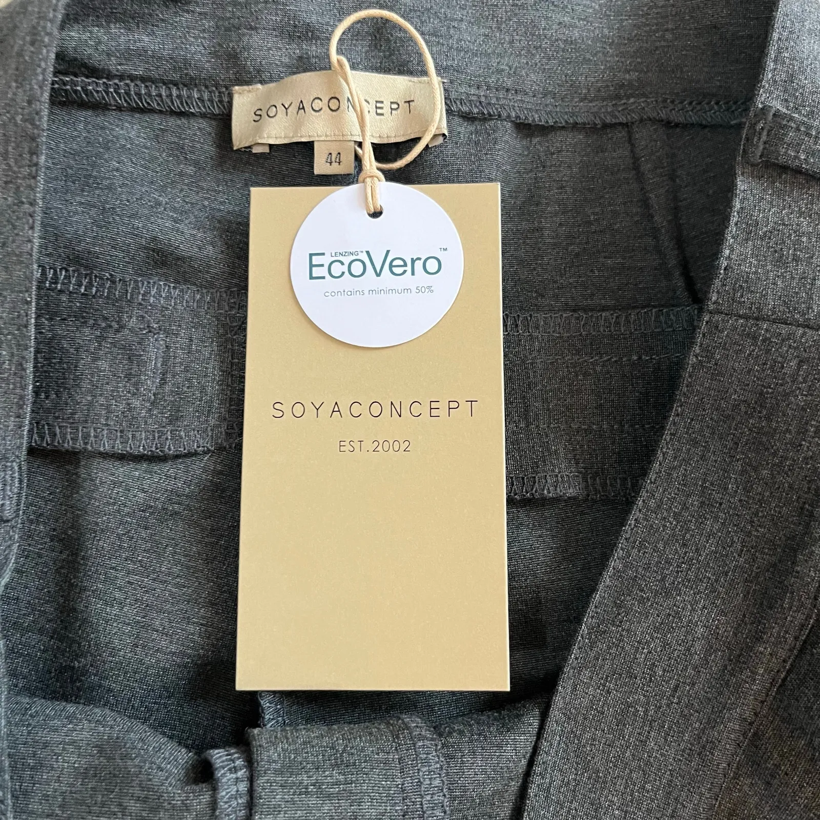 Soyaconcept Women’s Grey Wide Leg Pant Size 44 Gray - Image 6