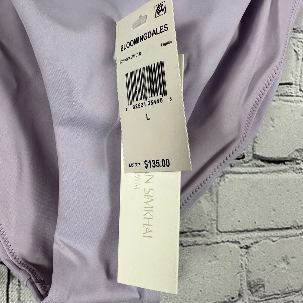 Jonathan Simkhai Amenda Strappy Bikini Swim Bottoms Lupine Lavender L NWT Size L - Image 38