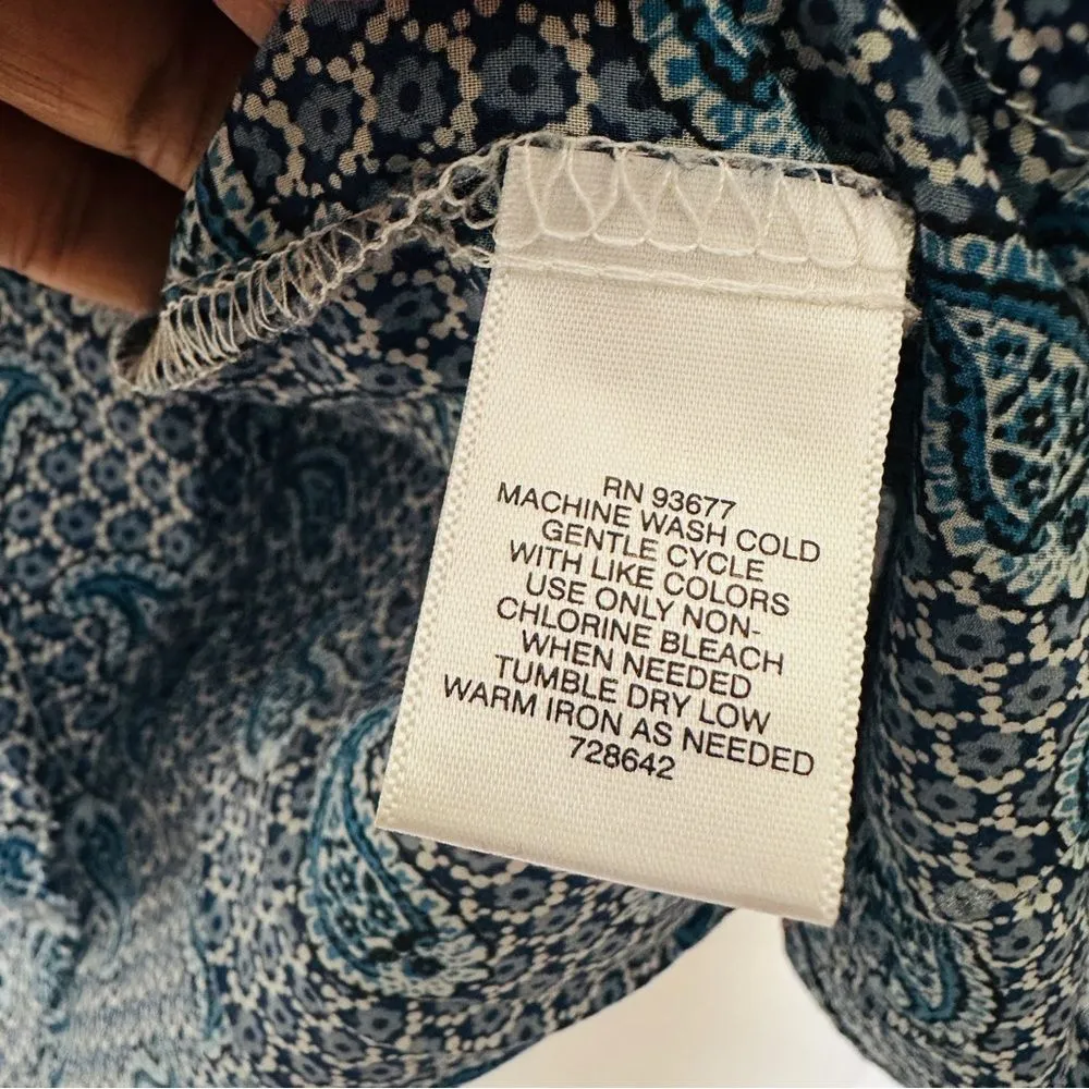 Liz Claiborne Button Down Blouse 100% Cotton - Image 5