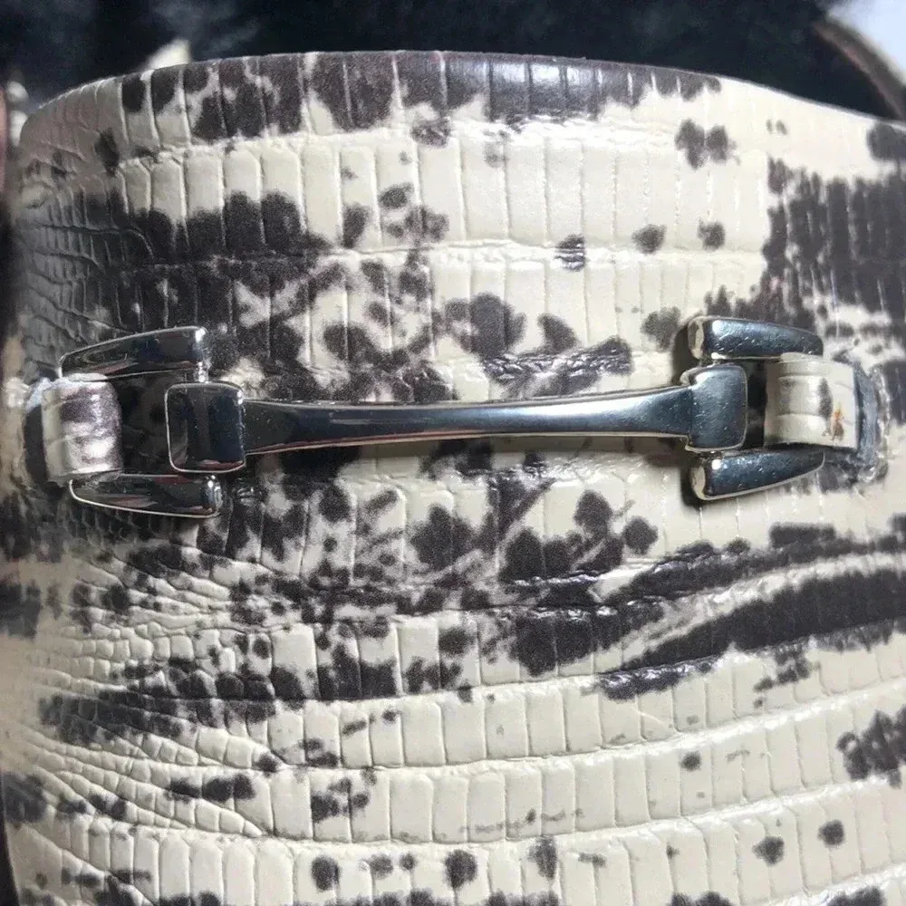 Zac Posen Women's Savanna Mule Loafers Shoes In Cream/Black Black Size 10 - Image 3