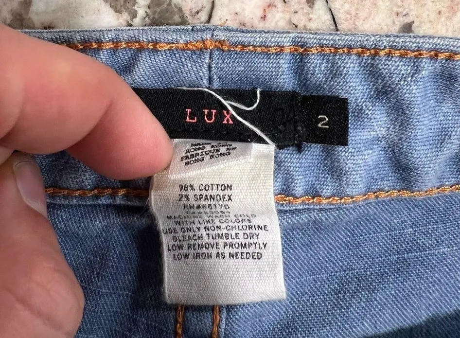 Lux Women’s Size 2 Jean Shorts Blue - Image 3