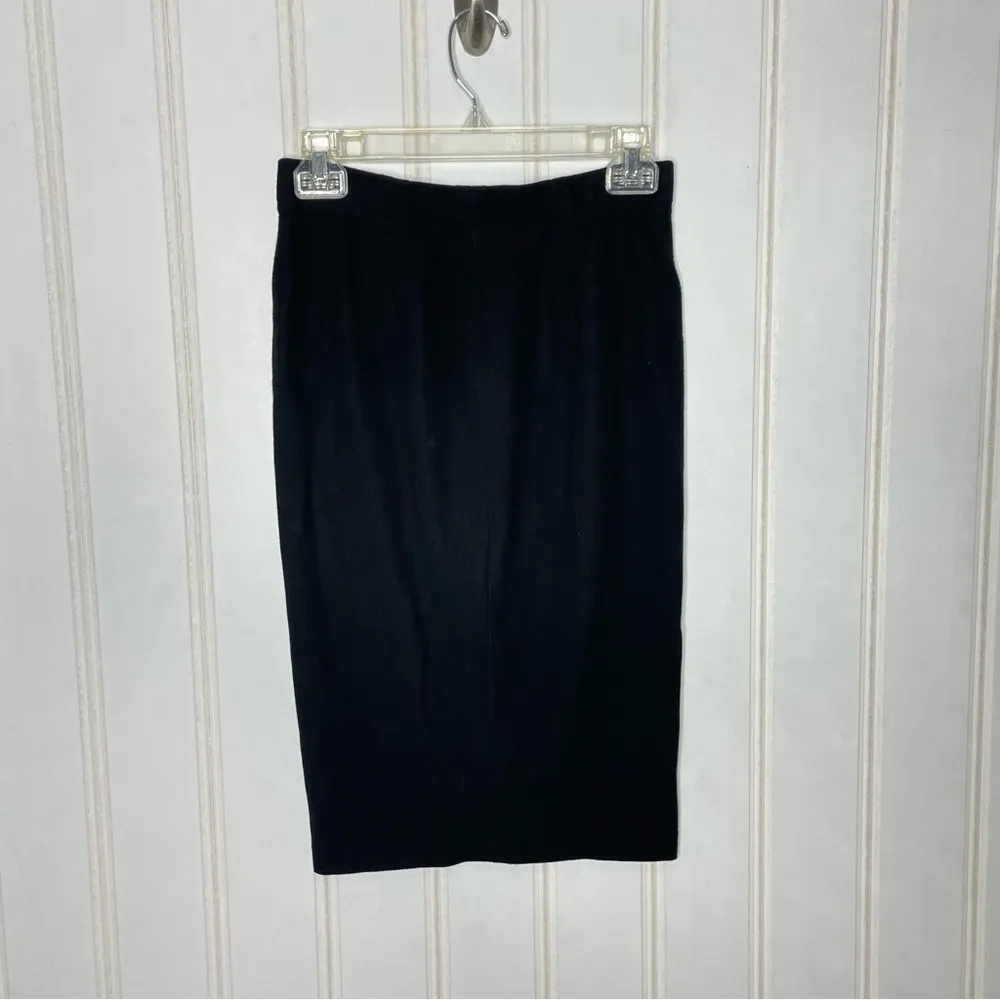 Vince Ribbed-Knit Pencil Skirt, Black Sz XS - Image 4