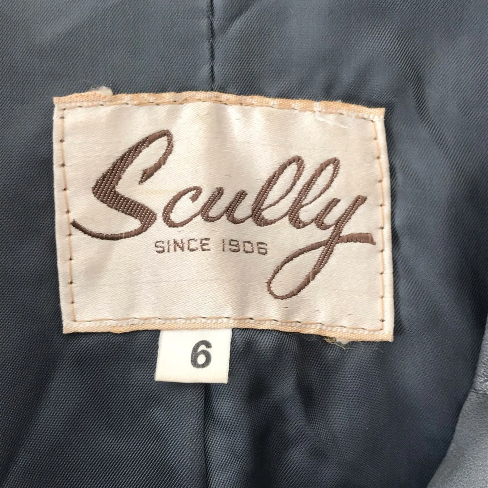 80s 90s Vintage Scully genuine leather jacket Gray Size 6 - Image 11
