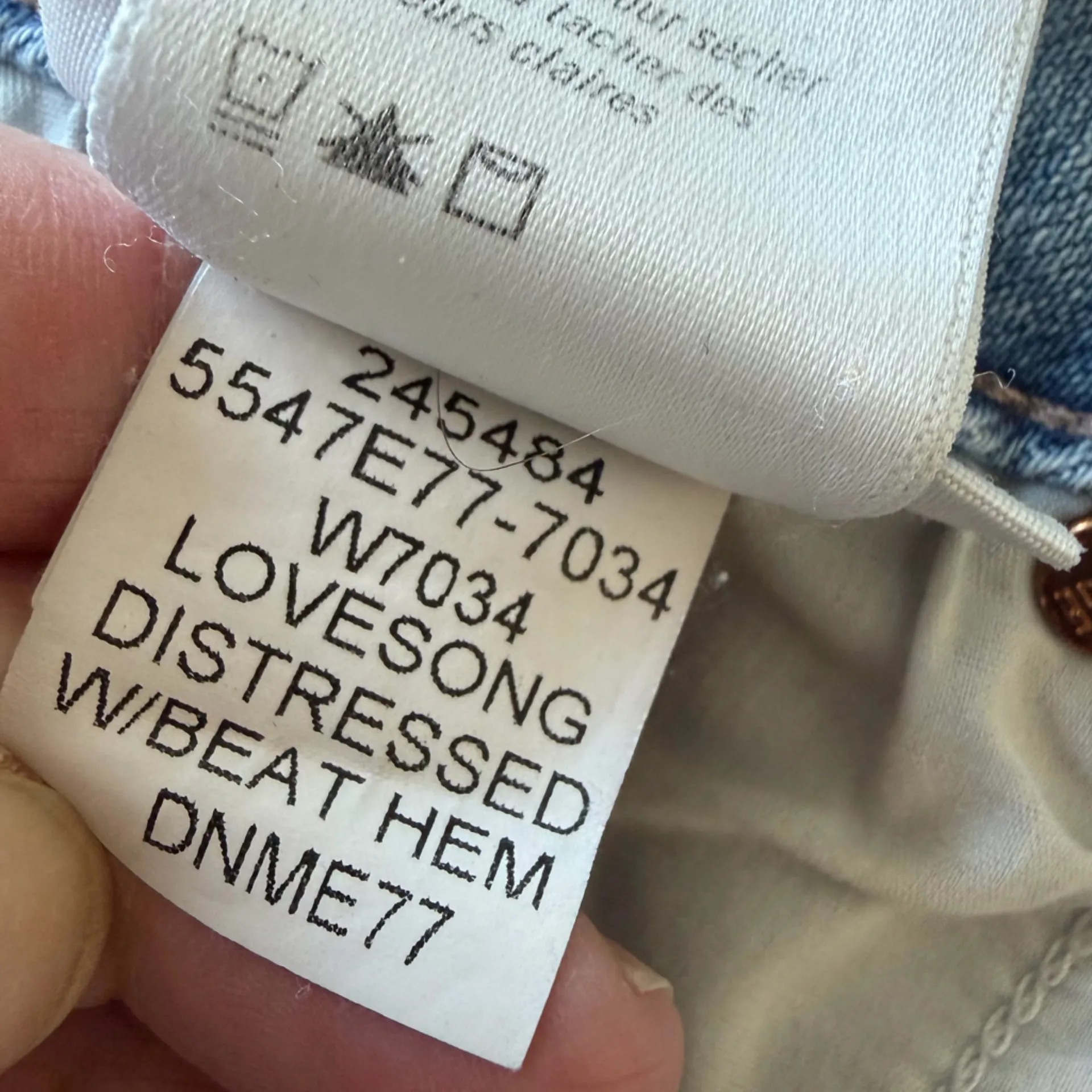 Paige Cindy High Waist Jeans Lovesong Distressed Beat Hem Size 26 - Image 15