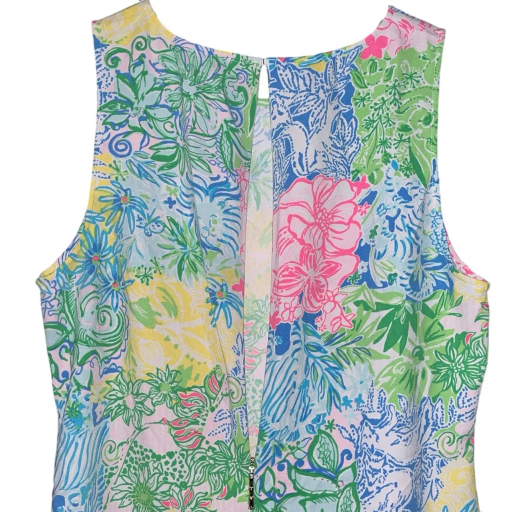 Lilly Pulitzer Donna Floral Cheek To Cheek Tunic Top - Image 3