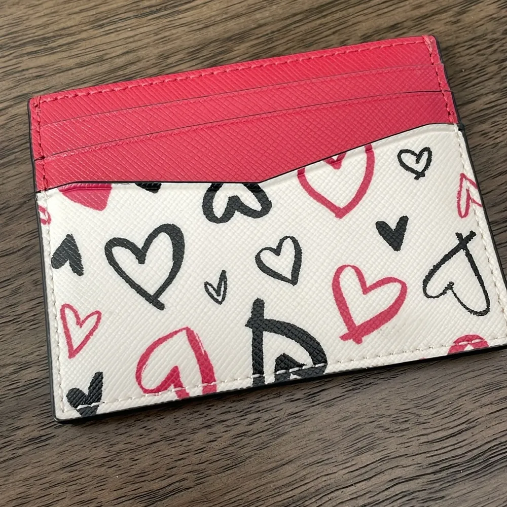 Kate Spade Hearts Card Holder New in gift box - Image 4