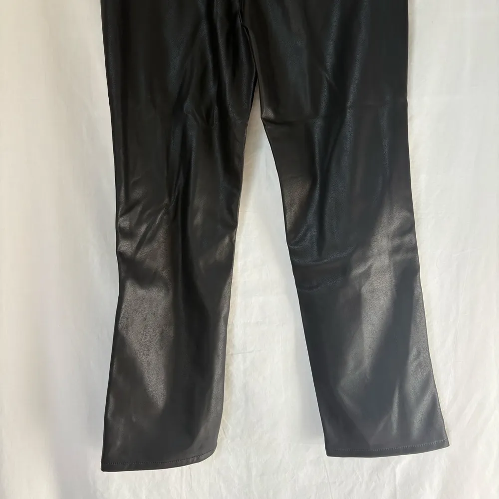 nwt Judy Blue Black Faux Leather Straight Leg Pants Juniors 11 30 - Image 11