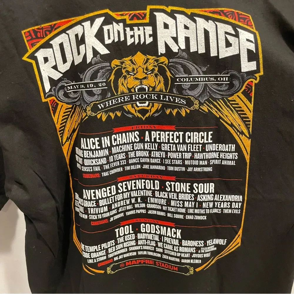 Rock on the Range Tool headliner concert t - Image 4