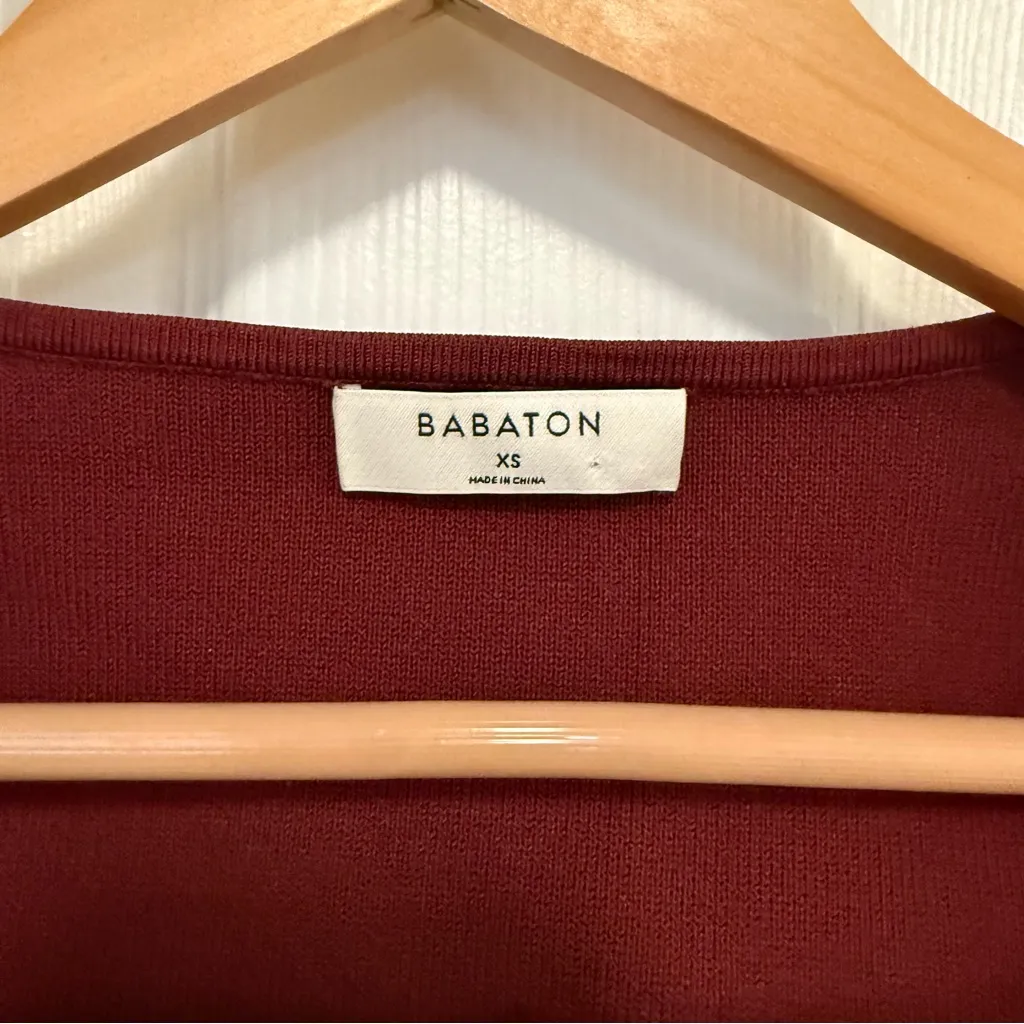 NWOT Aritzia Barbeton Cropped Squareneck Knit Bustier Longsleeve Top - Image 8