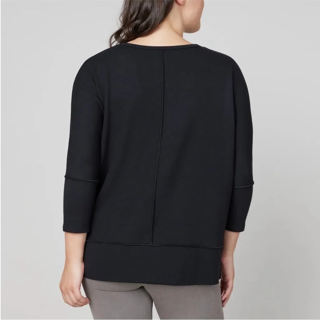Spanx • Black Perfect Length Top 3/4 Sleeve - Image 3