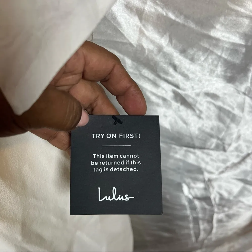 Lulu's White Jumpsuit with Bow Straps - Image 4