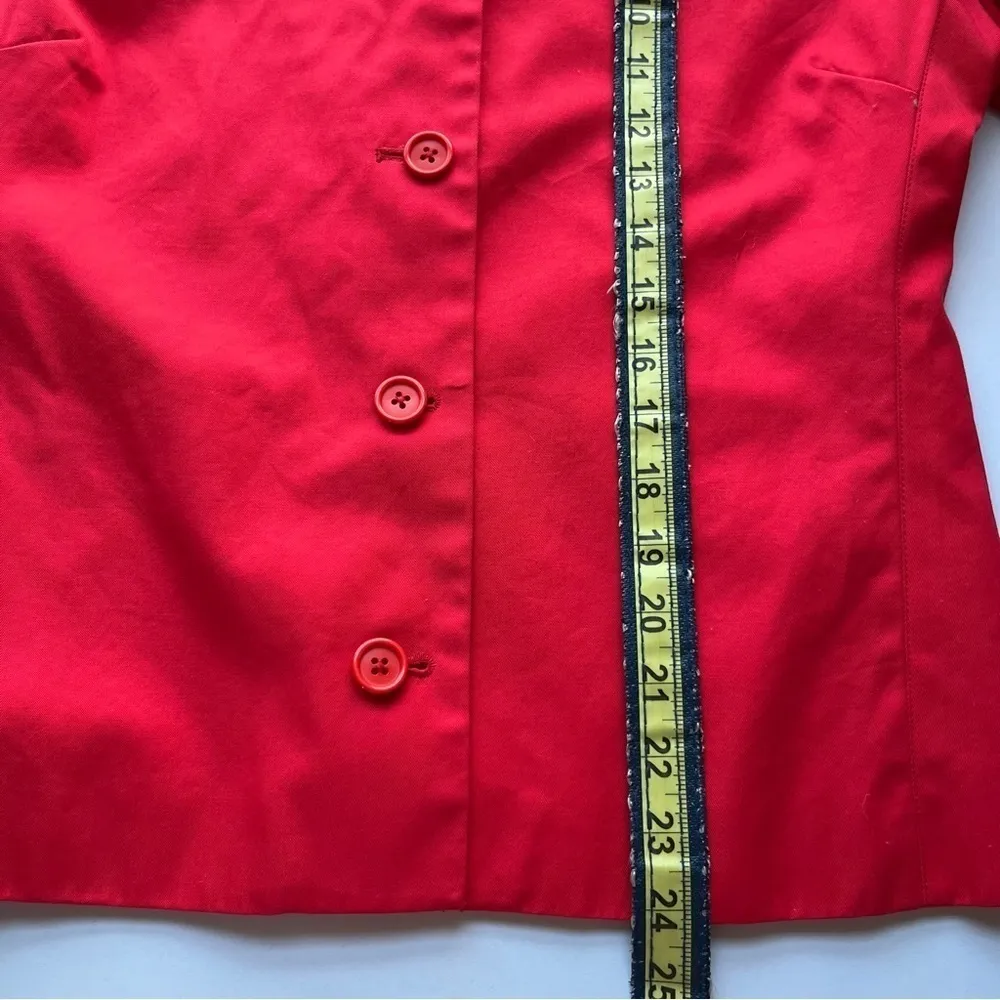 Gap Clean Cut Blazer Suit Coat Jacket Red Medium 8 - Image 9