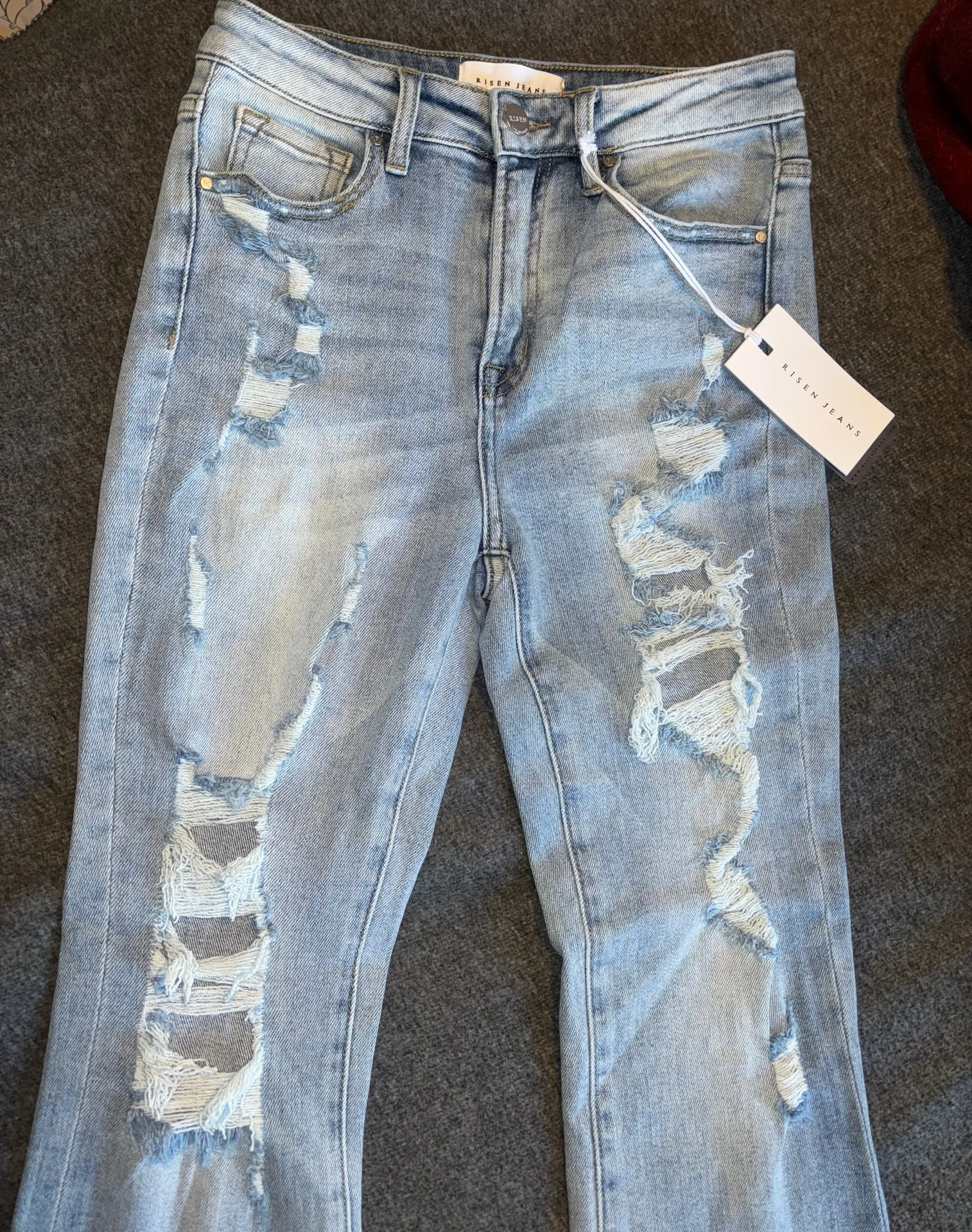 Boutique High Rise Flare Jeans - Image 4