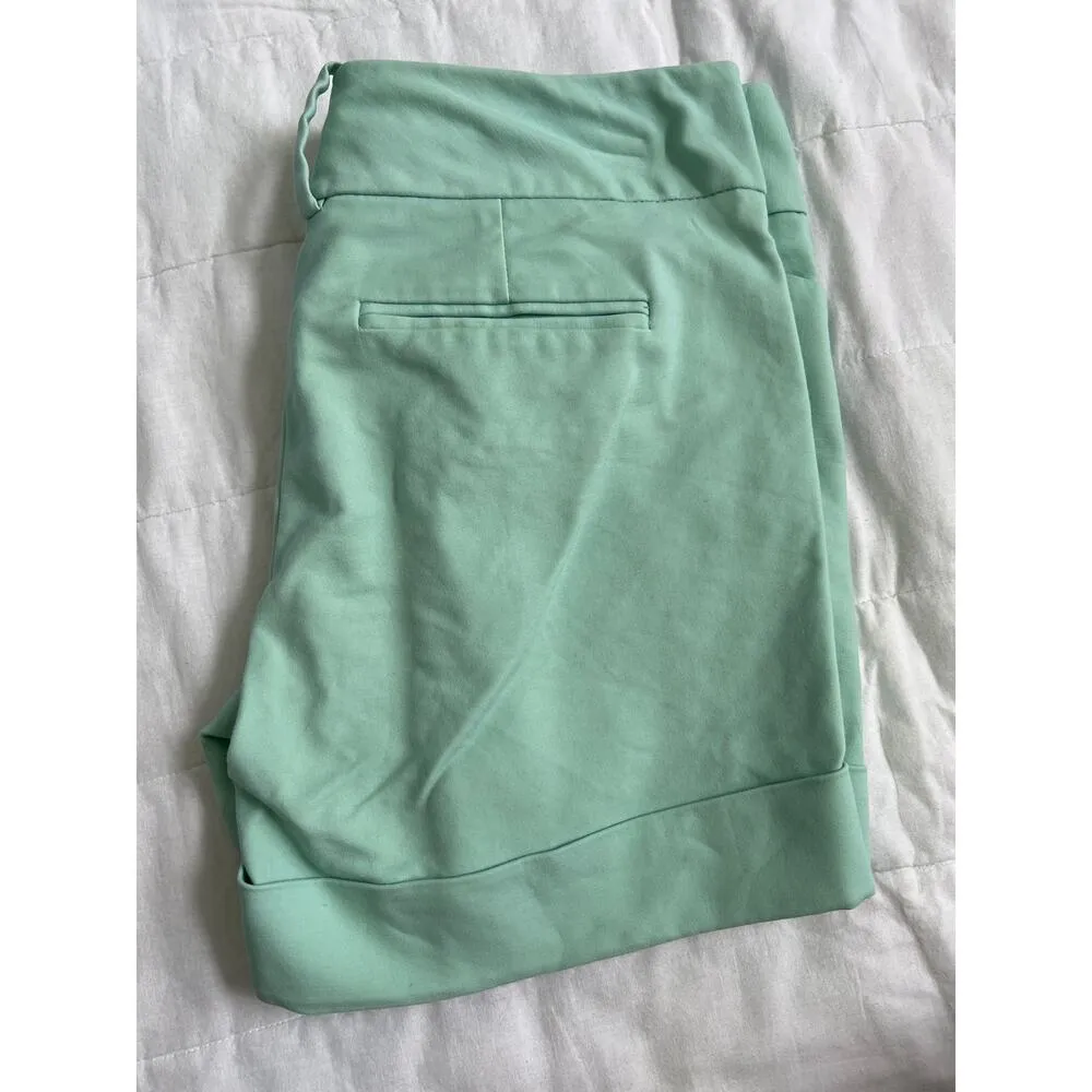 The Limited Women's Mint Green Drew Fit Low Rise Shorts Size 4 - Image 4