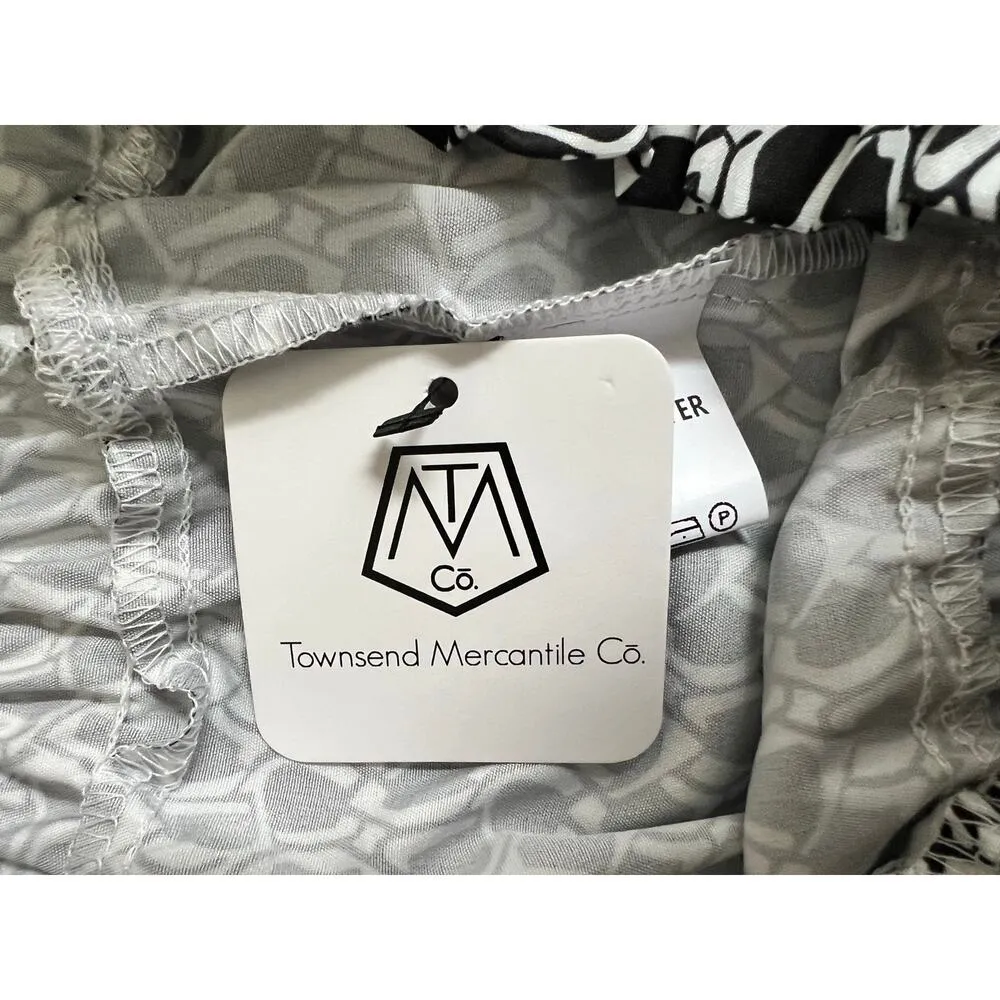 Townsend Mercantile Co Paperbag Waist Wide Leg Pant NWT Medium Black - Image 6