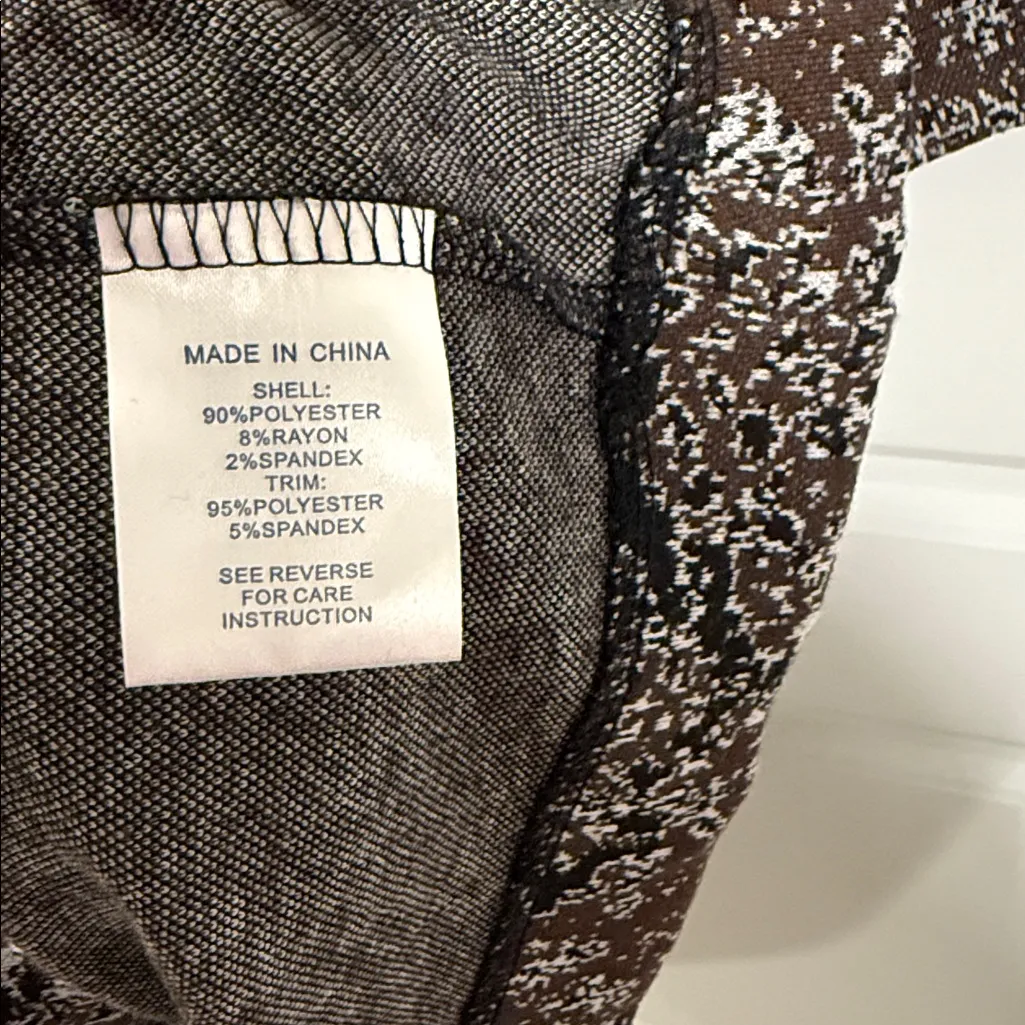 Tyler Boe Reptile Pattern Dress with pockets medium Black - Image 4