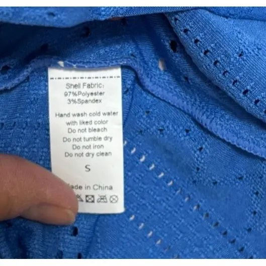 Charmo Swimsuit Cover up Women S Beach Coverup Eyelet Boho NWT Holiday Gift Blue - Image 11