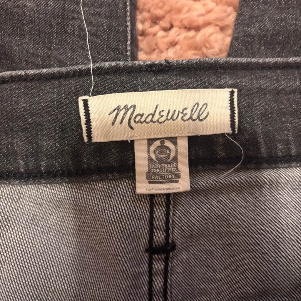 Madewell Perfect Vintage Crop Jeans Womens 26 (28x26) Black High Rise - Image 4