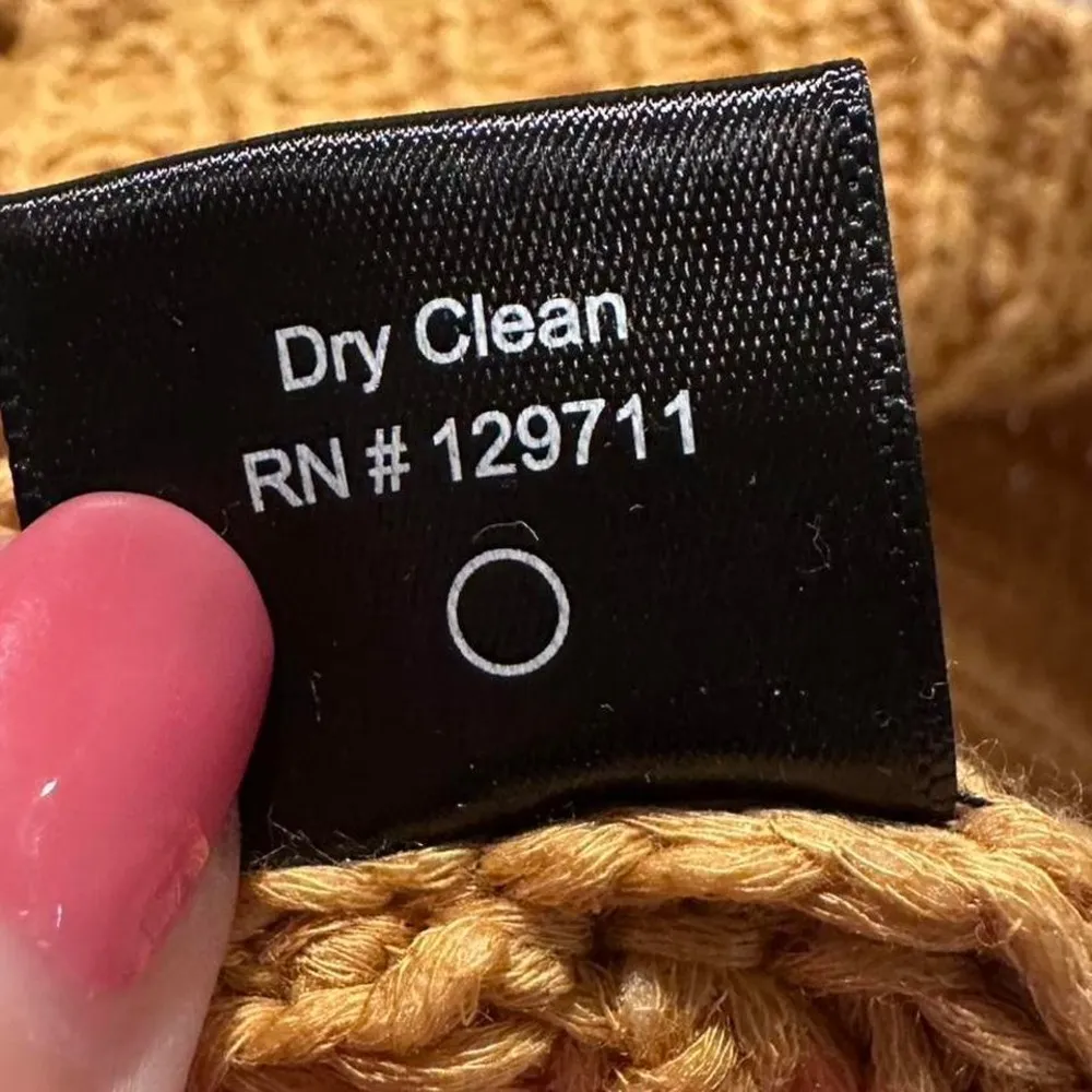 Jenni Kayne Mustard Yellow‎ Organic Cotton Cabin Fisherman Sweater Size Small - Image 7