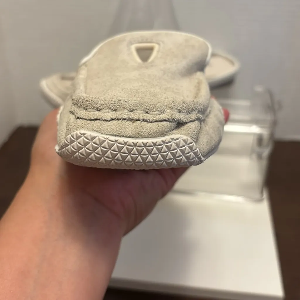 PAZZO Light Tan Suede Loafers Silver Size 10 - Image 9