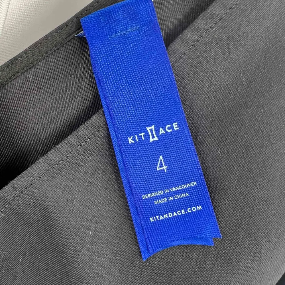 Kit And Ace Black Romper Sleeveless Stretchy Minimalist Travel Womens Size 4 - Image 8