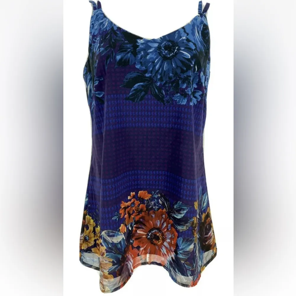 CABI ARTIST FLORAL DOUBLE STRAP CAMI S - Image 4