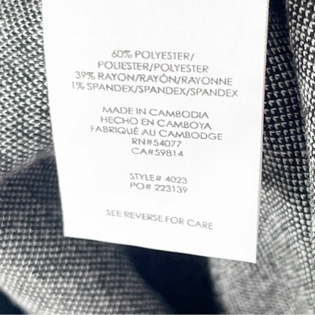 CABI Black And White A-Line Houndstooth Career Office Attire Skirt #4023, Size 4 - Image 4