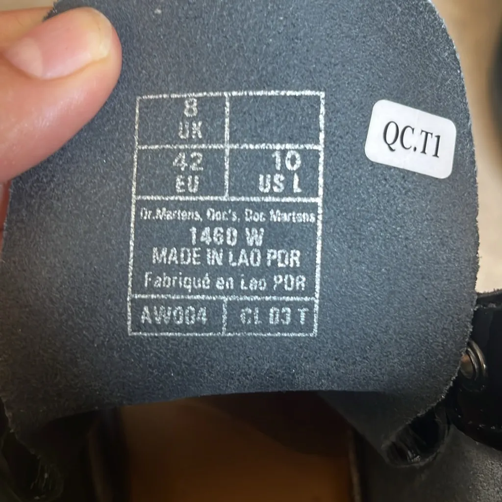 Dr. Martens Women's 1460 W Patent Leather Fashion Boot - Image 4