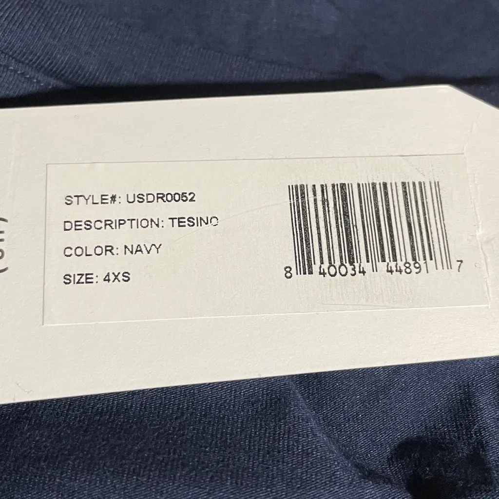 Universal Standard Tesino T Shirt Dress V Neck Short Sleeve Hi Low XS Blue NWT - Image 7