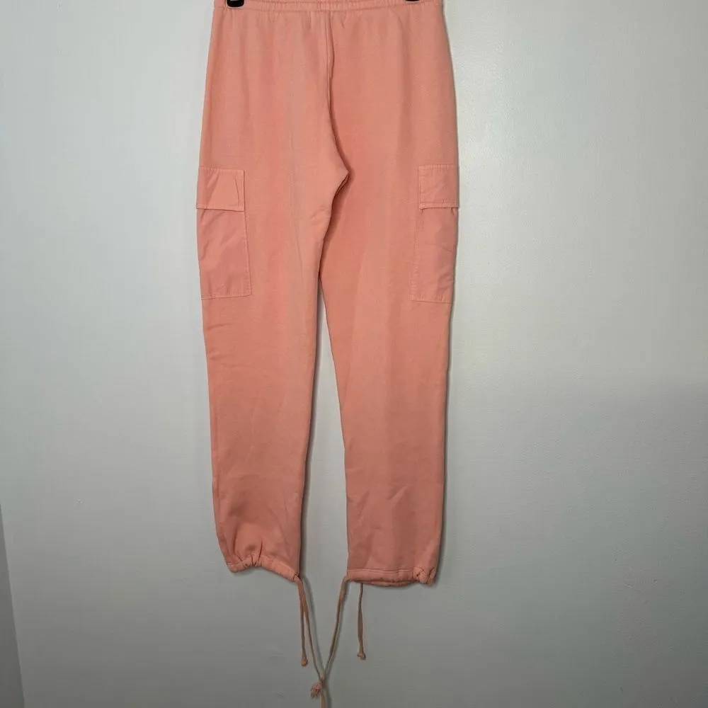 Wildfox peach color sweatpants size small - Image 3