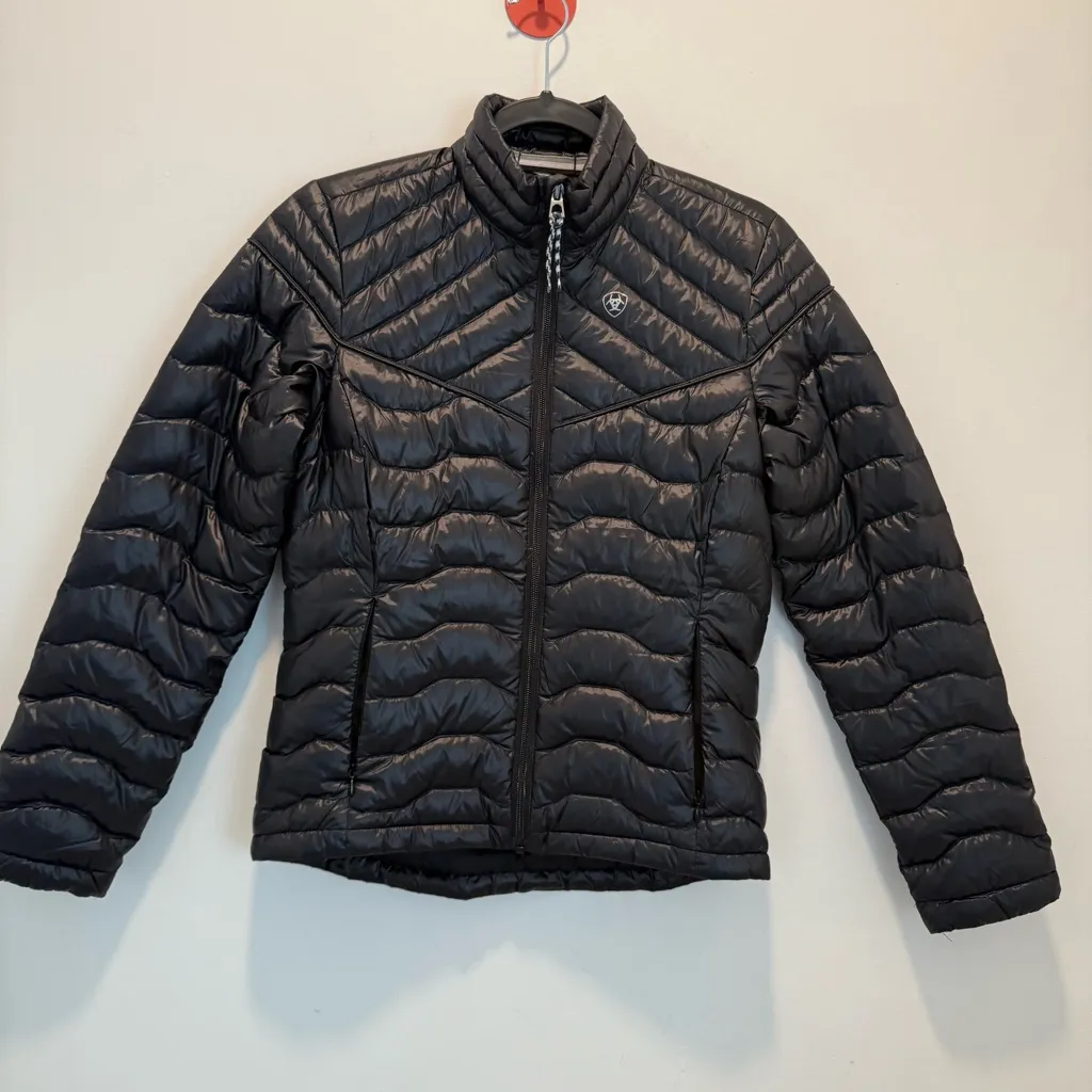 Ariat Tek Down Jacket Women's XS Puffer Full Zip Black - Image 2