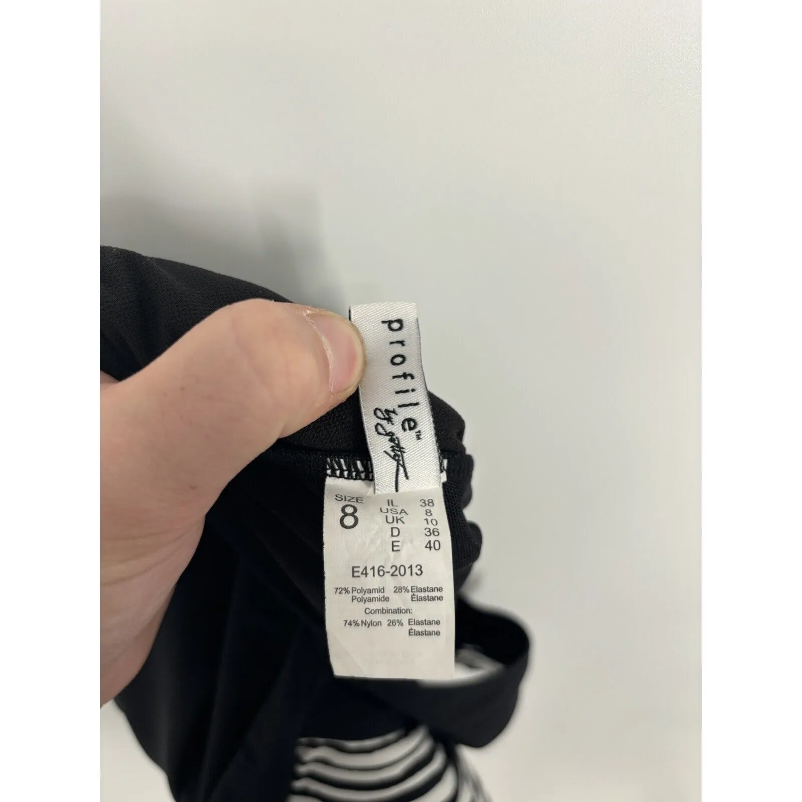 Profile By Gottex One Piece Swimsuit Zebra Print Animal Womens 8 Spaghetti Strap - Image 5