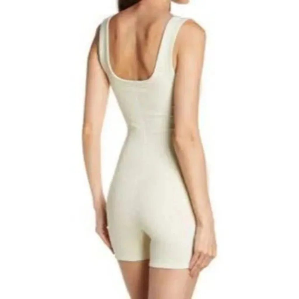 SKIMS Rib Stretch Cotton Romper in Bone Size 3X - Image 9