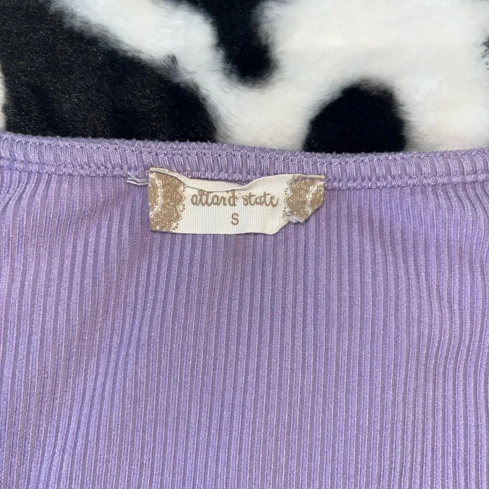 Altar'd State Purple Fitted Crop Blouse - Image 4