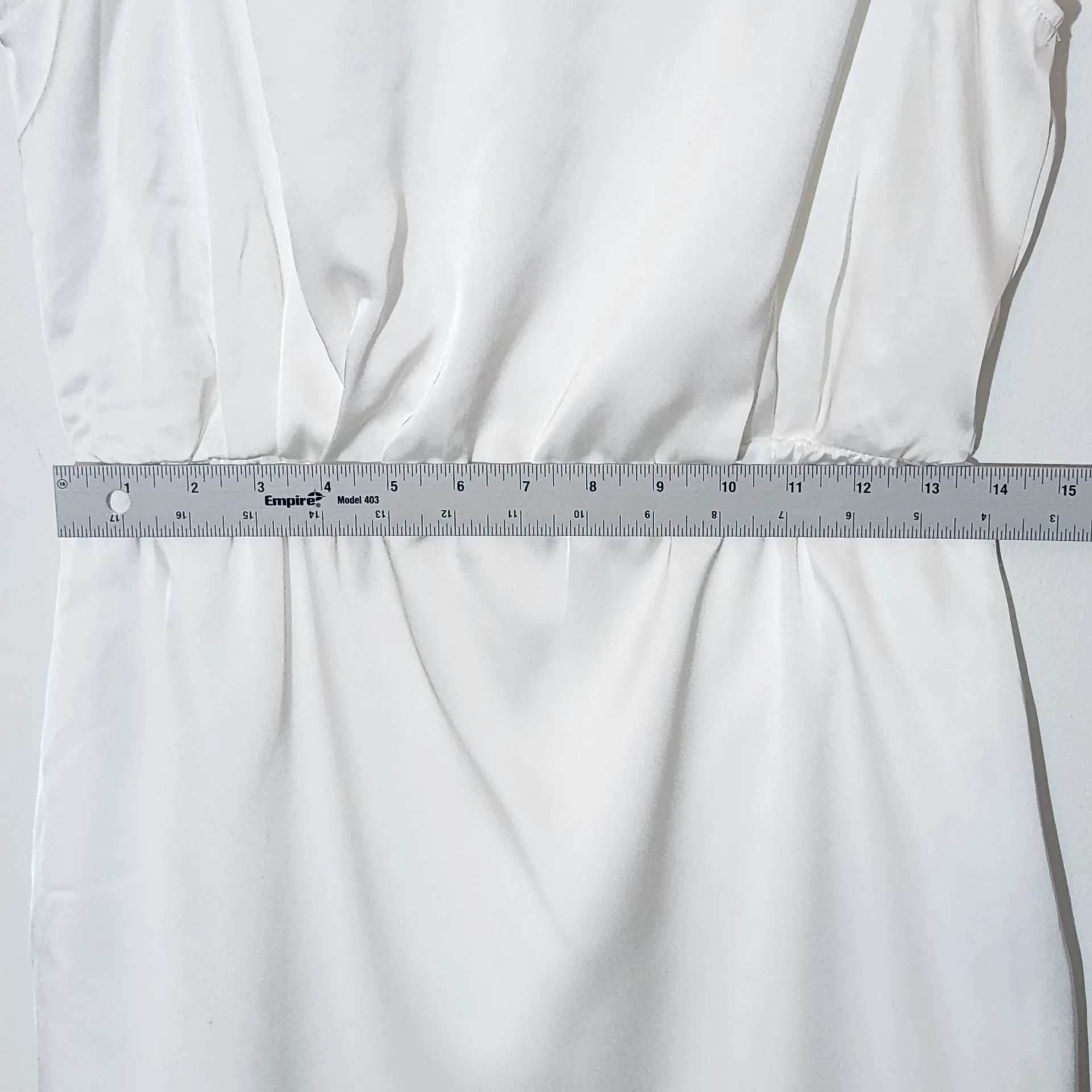 Lulus White Sleeveless Mini Satin Blouson Dress Size Large White Mini Dress - Image 9