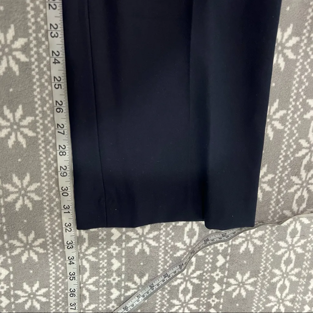 New Talbots Navy Pants‎ w/ Side Button Details Size 10 - Image 9