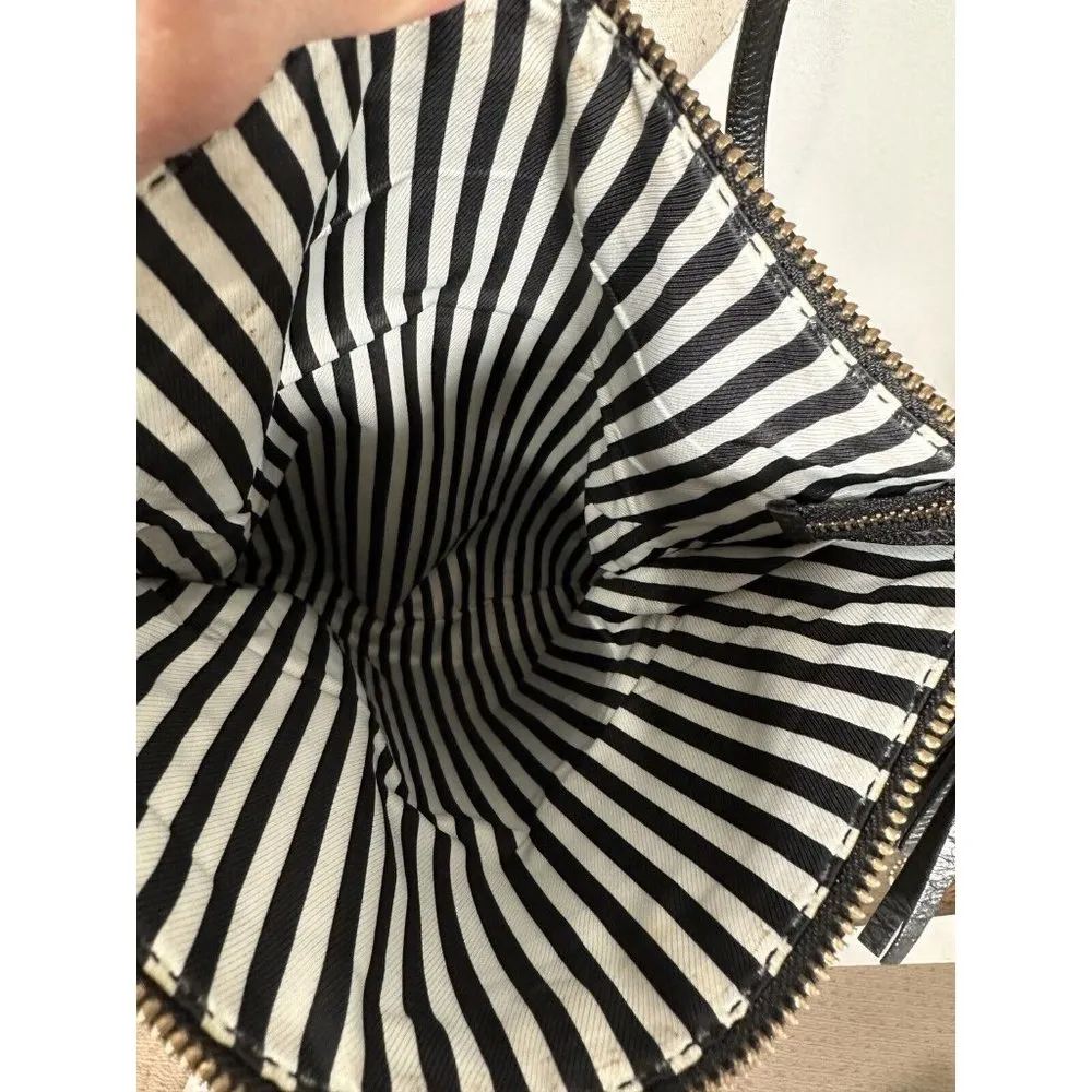 Kate Spade Black Carmen Southport Avenue Leather Fold-Over Crossbody Bag - Image 12