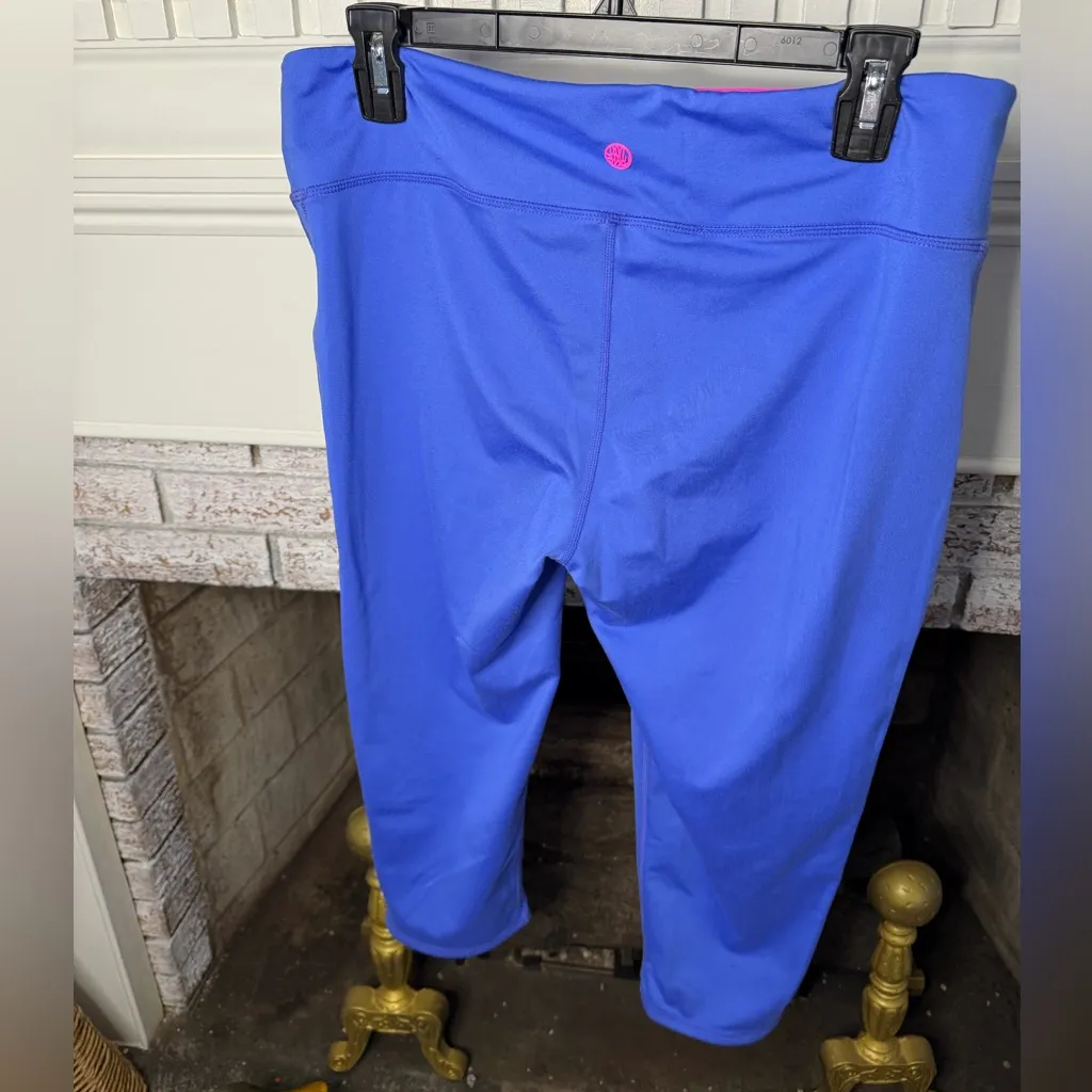 Lilly Pulitzer Pink and Blue Leggings - Image 2