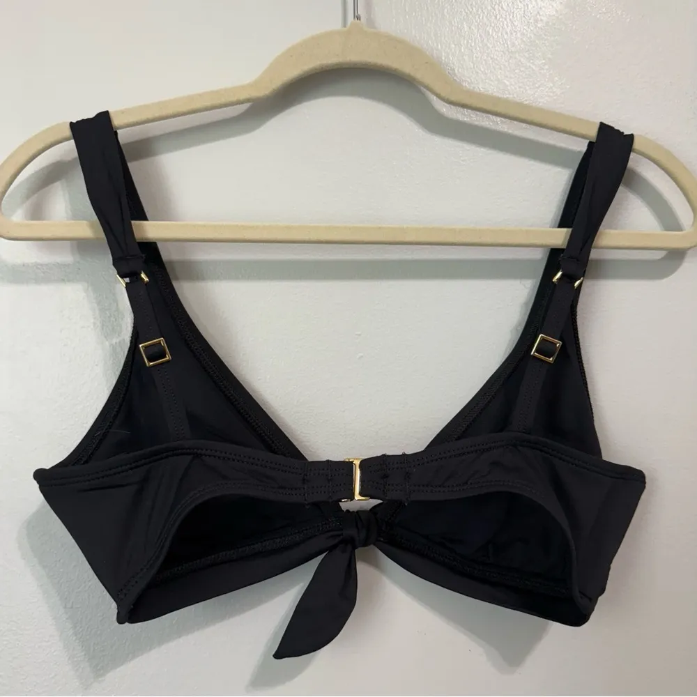 La Blanca Black Triangle Bikini Top Size 8 - Image 3