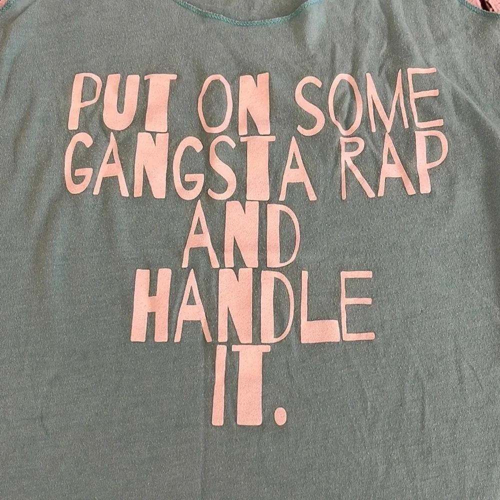 Women’s funny racerback tank top Small Blue - Image 2