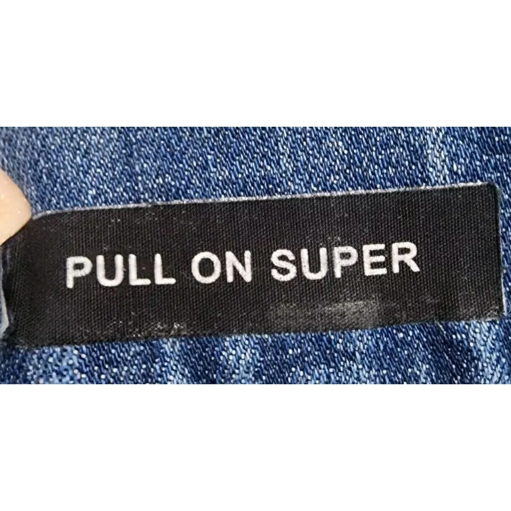 Judy Blue Womens Size 28 Pull On Super Flare Jean Dark Blue - Image 4