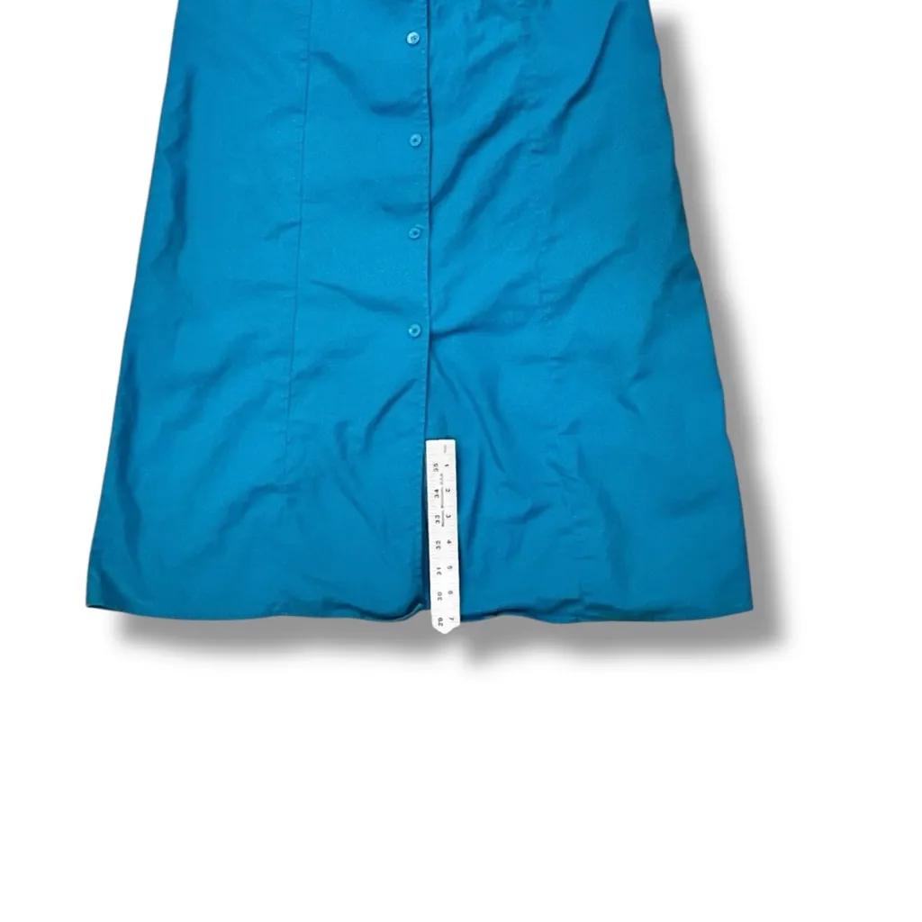 VTG 90s Jackyn Smith Royal Blue Maxi Jumper Overall Dress M Grunge Academia A - Image 8