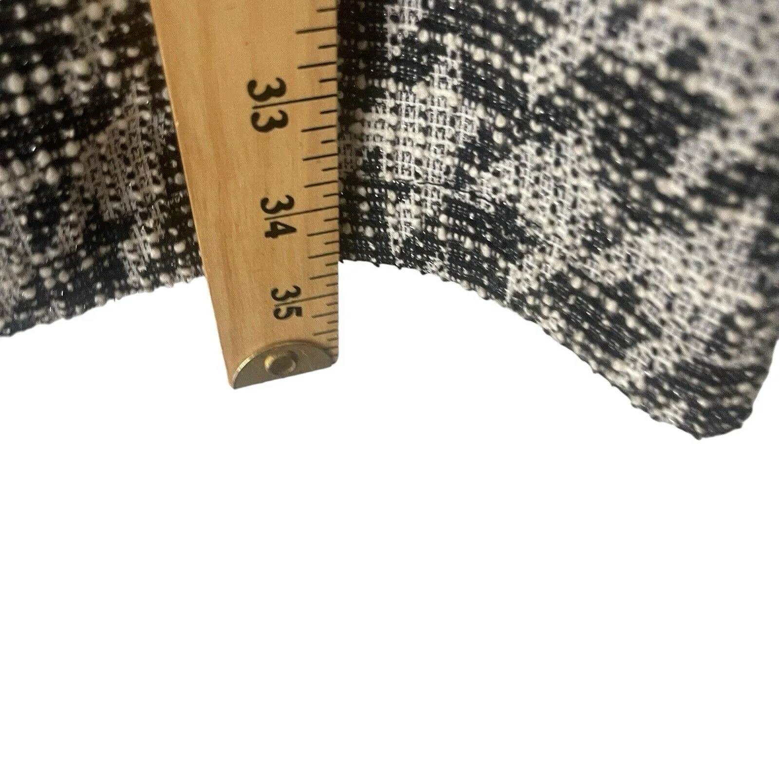 Mellow Day Women's SIze Medium Houndstooth Long Career Cardigan Sweater Black - Image 7