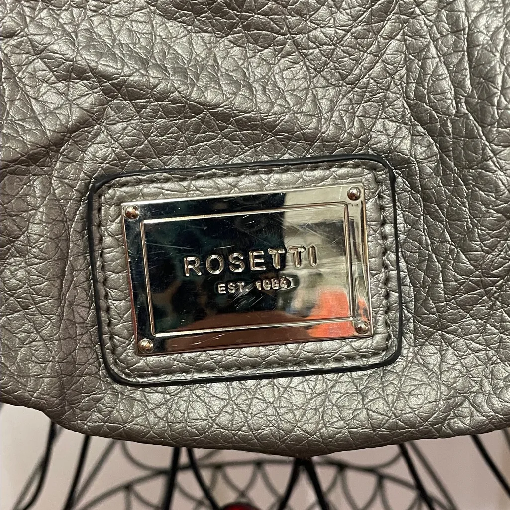 👽👽👽BOGOHO 👽👽👽Rosetti Metallic Gray Shoulder Bag - Image 2