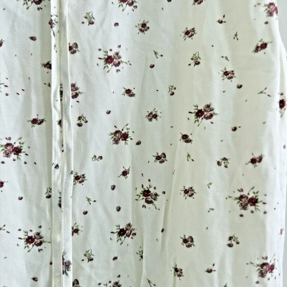 Simple Retro vintage Rosalina Floral Mini Dress coquette romantic floral women M Brown Size M - Image 5