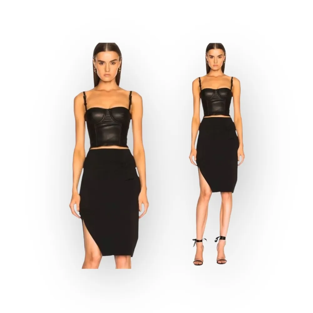 new  ♌︎ Slinky Sexy Knot Mini Skirt ♌︎ Black Stretch Jersey ♌︎ Large - Image 5